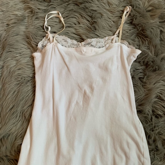 Vintage lace trim white Cami - Picture 3 of 3